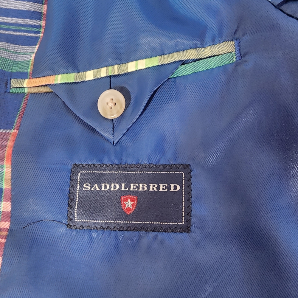 Saddlebred Vibrant Plaid Blazer - Picture 6 of 7